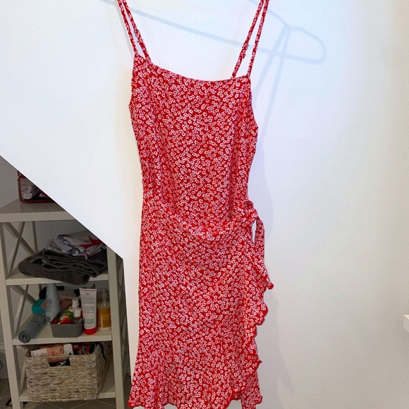 Red Floral Dress - Picture 1 of 5